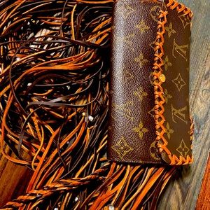 Repurposed Louis Vuitton Wallet Crossbody